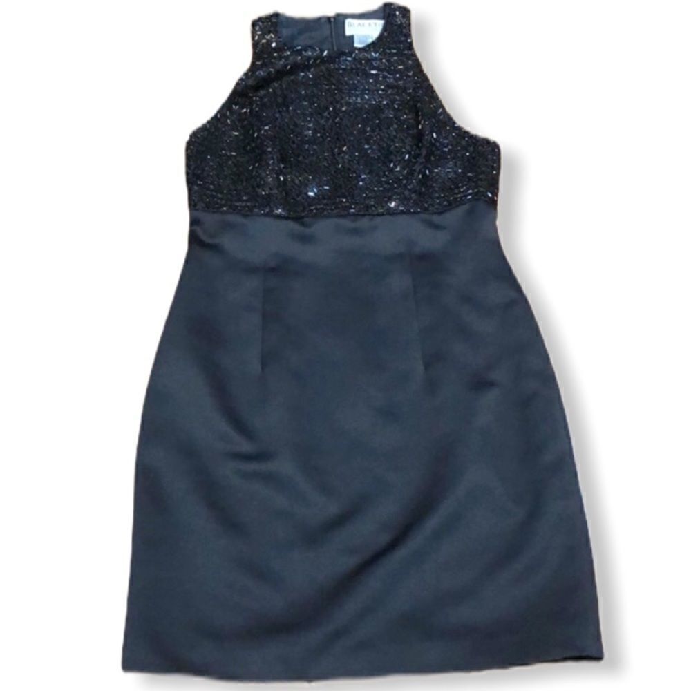 black Tie Oleg Cassini Embellished Dress Size 10